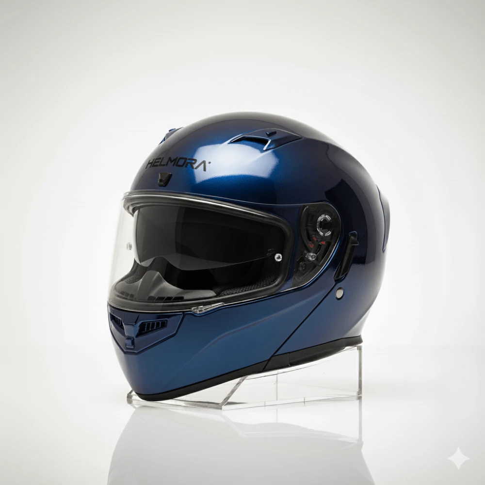 Helmora Stealth-X Full-Face Helmet Blue